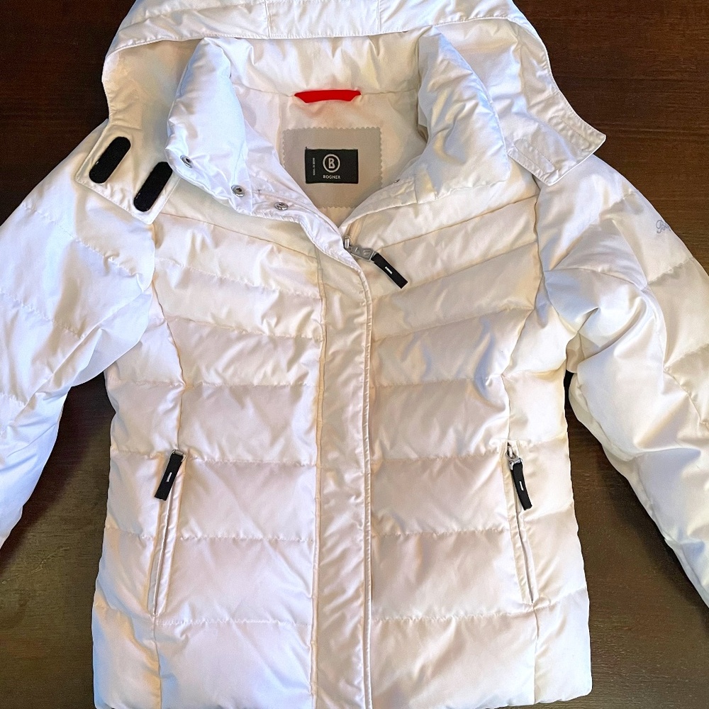 Bogner Girls White Down Ski Jacket Size 10